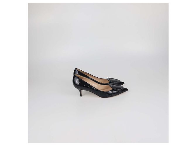 Décolleté Ruby in pelle verniciata nera Gianvito Rossi Nero - vista 3