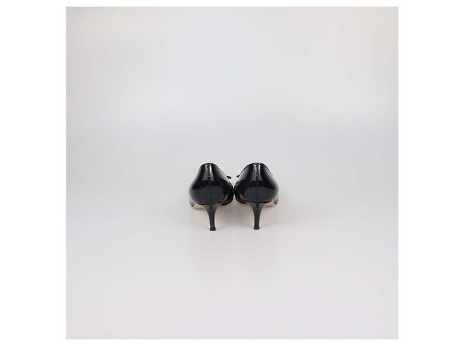 Décolleté Ruby in pelle verniciata nera Gianvito Rossi Nero - vista 5