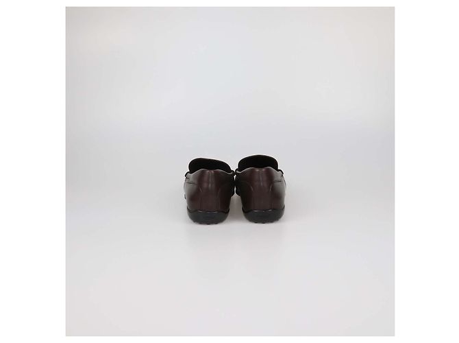 Mocassini slip-on in pelle marrone scuro Tod's - vista 5