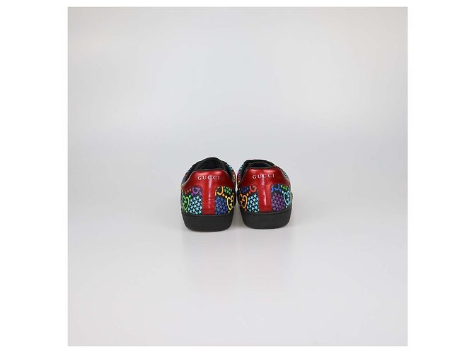 Sneaker Psychadelic Ace Gucci in canvas rivestito GG multicolore - vista 5