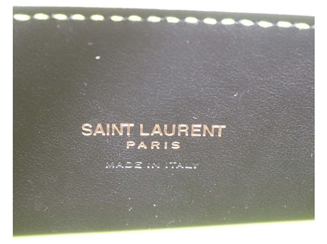 Saint Laurent Sac De Jour Tote Nano Classic in pelle verde neon - vista 6