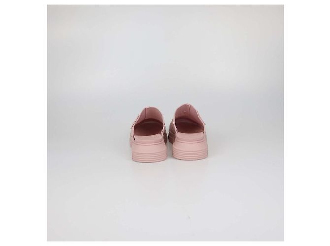 Mules City in gomma rosa Ganni - vista 5