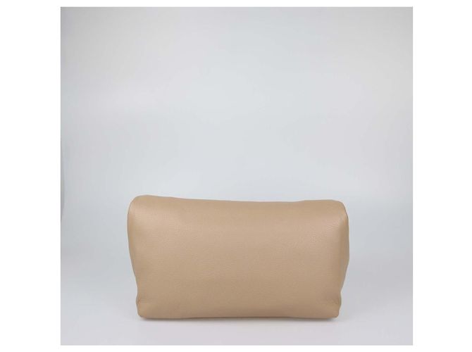 Clutch Phoebe in pelle beige Gabriela Hearst - vista 3