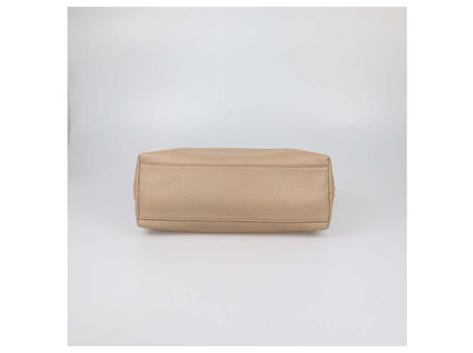 Clutch Phoebe in pelle beige Gabriela Hearst - vista 4