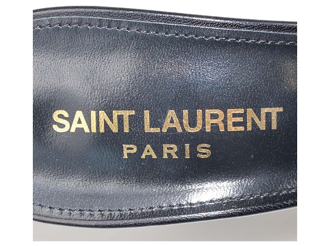 Saint Laurent LA 16 Sandalen aus schwarzem Leder - vista 6