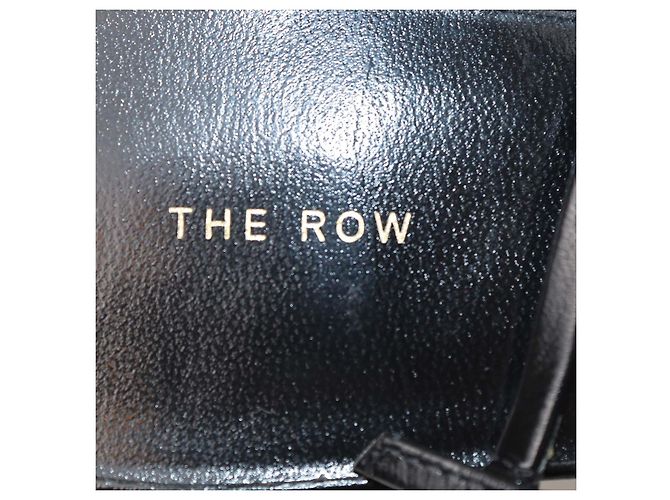 The Row Sandalias de tacón T-Bar en cuero negro - vista 6