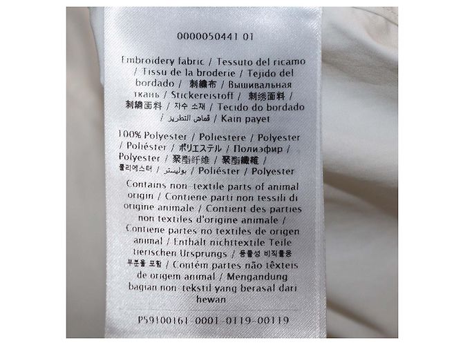Camicia a maniche lunghe Valentino in cotone bianco ricamata e decorata - vista 7