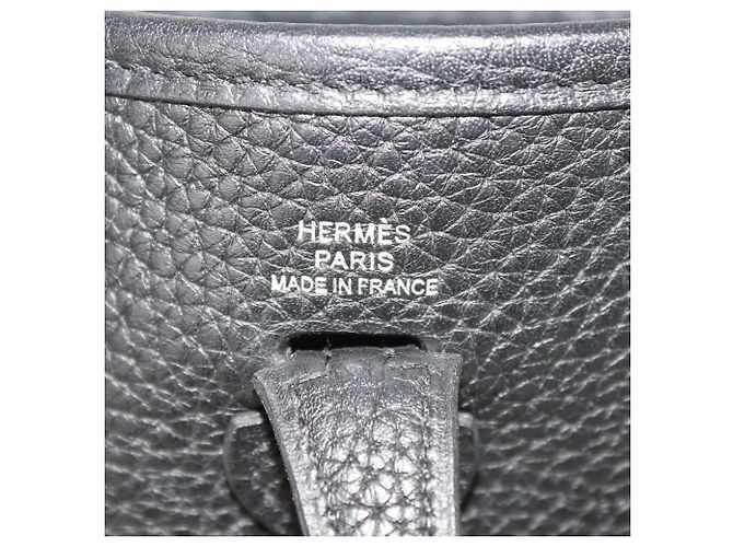 Hermès Borsa Evelyne TPM in pelle Clemence nera Hermes Nero - vista 6