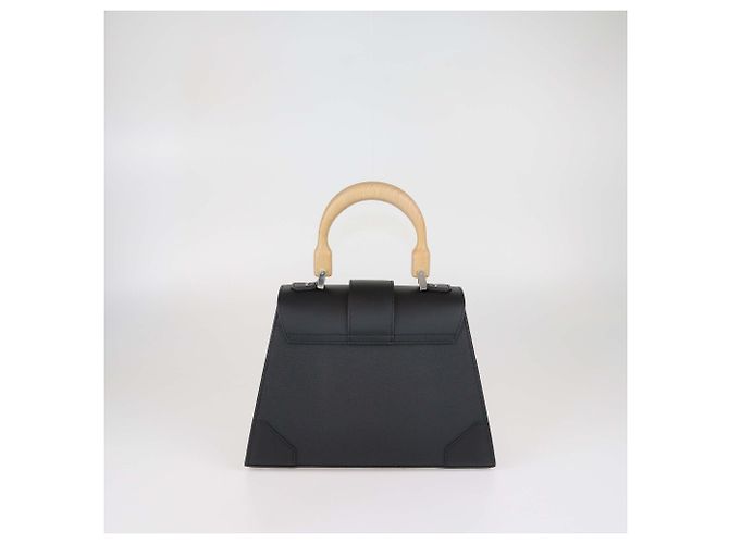 Borsa Goyard Saigon PM in pelle nera Nero - vista 3