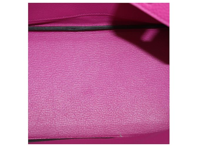 Hermès Borsa Birkin 25 Hermes Rose Magnolia in pelle Clemence con hardware Palladium - vista 6