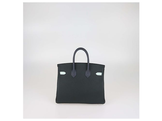 Hermès Sac Birkin 25 Hermes en cuir Epsom Tricolor avec hardware Palladium - vue 3