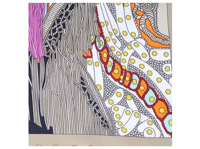 Hermès Selle De Dignitaire Seidentuch multicolor 90 Mehrfarben - Ansicht 5