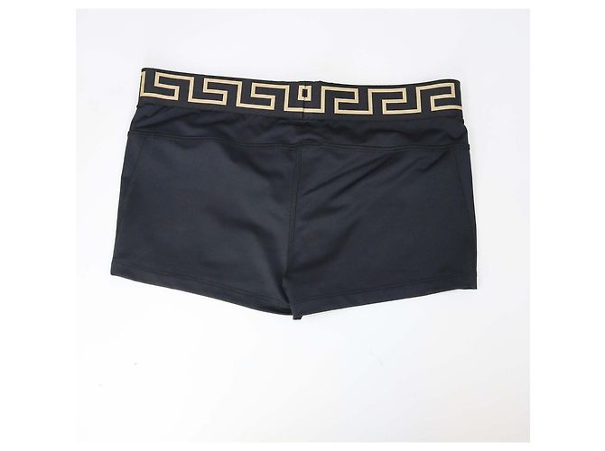 Versace Polyamid-Trunks in Schwarz mit Greca Border Bund - Ansicht 2
