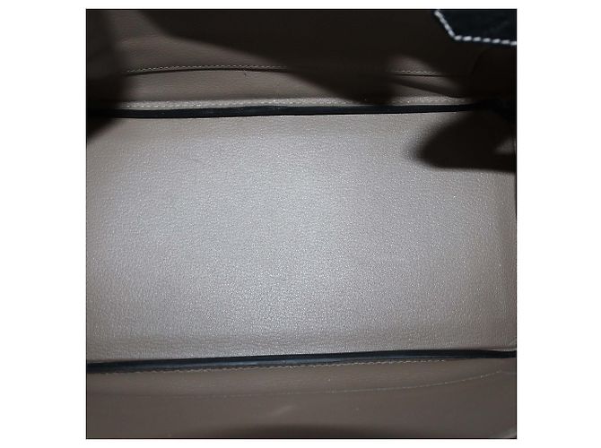 Hermès Borsa Birkin 30 Hermes Struzzo Black/Gris Agate Palladium Spazzolato Special Order Nero - vista 5