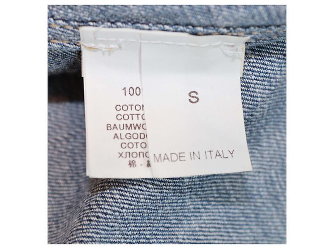 Camicia a maniche lunghe in denim lavato blu Brunello Cucinelli - vista 6