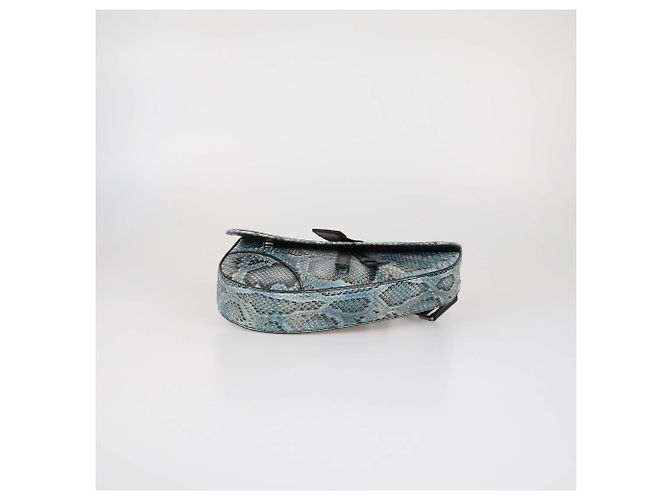 Christian Dior Dior Homme Blue Python Saddle Bag - view 4
