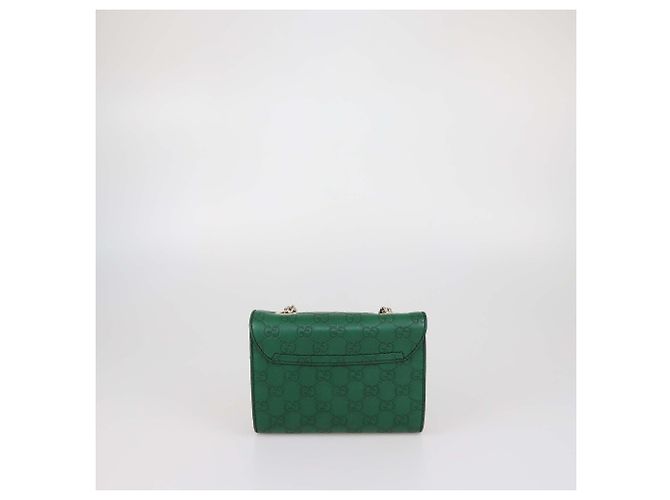 Borsa a tracolla mini Emily in pelle Green Guccissima di Gucci Verde - vista 3
