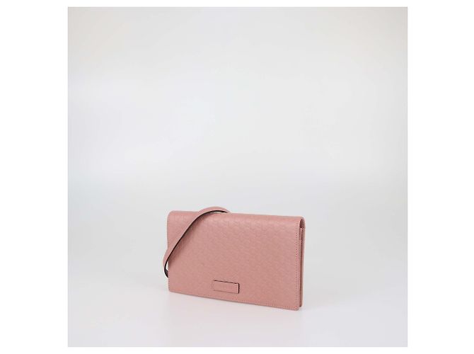 Bolso bandolera cartera de piel Microguccissima Gucci Old Rose - vista 2