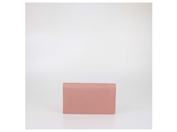 Bolso bandolera cartera de piel Microguccissima Gucci Old Rose - vista 3