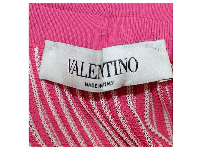 Falda midi plisada a rayas rosa Valentino - vista 5