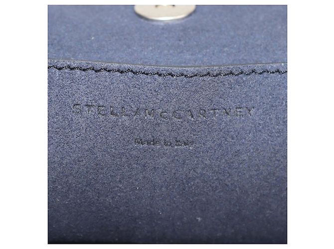 Stella Mc Cartney Mini Tote Falabella Stella McCartney in tessuto crochet blu - vista 6
