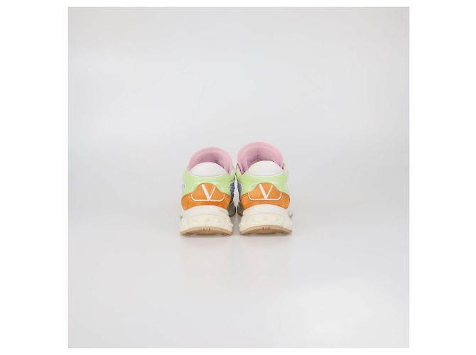 Zapatillas de cordones Valentino en piel y tejido mesh multicolor - vista 5