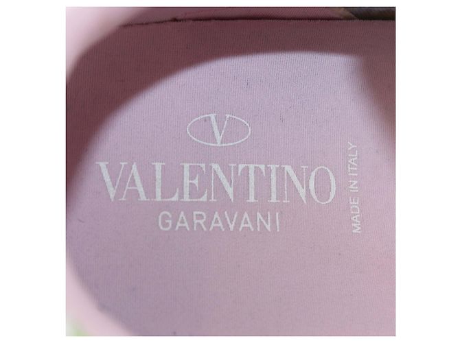 Zapatillas de cordones Valentino en piel y tejido mesh multicolor - vista 6
