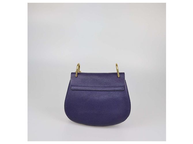 Chloé Bolso de hombro Drew mediano de piel púrpura Chloe - vista 3