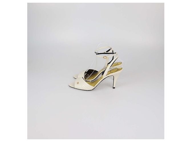 Sandali Ladycrush in pelle bianca Valentino Bianco D'oro - vista 4