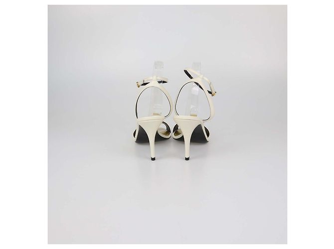 Sandali Ladycrush in pelle bianca Valentino Bianco D'oro - vista 5