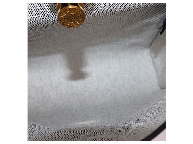 Hermès Borsa Hermes Herbag Zip Sellier 31 in canvas rivestito nero e pelle - vista 7