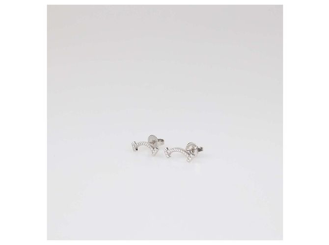 Orecchini Tiffany & Co. Smile in oro bianco 18K e diamanti D'oro - vista 2