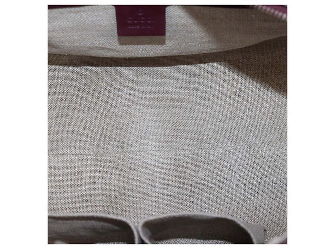 Borsa Boston Gucci Duilio Brogue in pelle Microguccissima bordeaux Rosso - vista 5