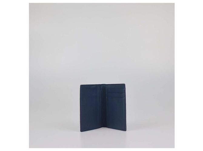 Bottega Veneta Tarjetero vertical de cocodrilo azul Azul marino - vista 4