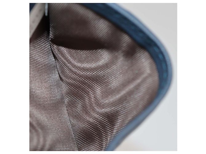 Bottega Veneta Tarjetero vertical de cocodrilo azul Azul marino - vista 7