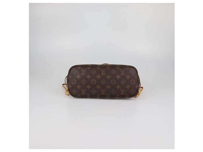 Borsa Tote Louis Vuitton Monogram Canvas Neverfull PM Marrone - vista 4