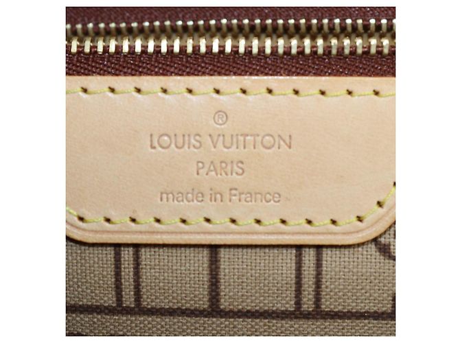 Borsa Tote Louis Vuitton Monogram Canvas Neverfull PM Marrone - vista 5