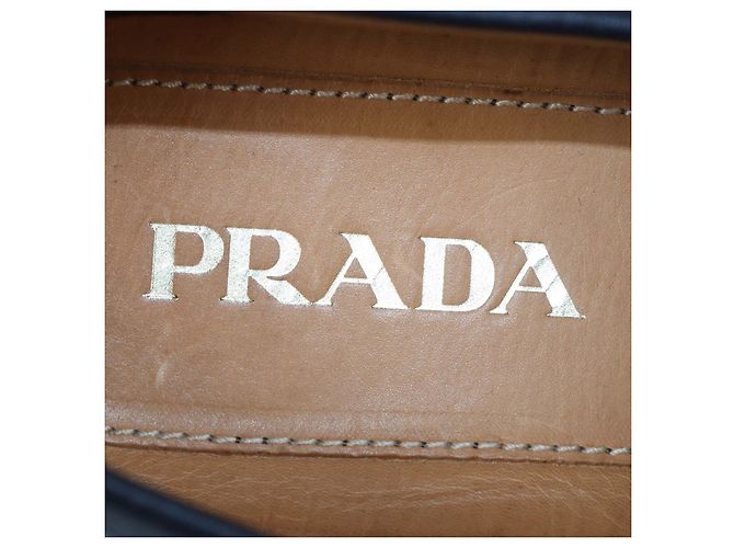 Mocassini Penny Prada in pelle nera Nero - vista 6