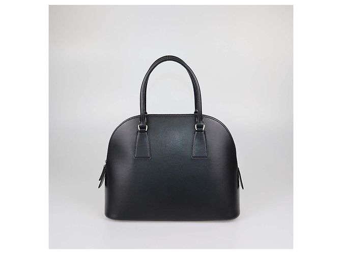 The Row Borsa Satchel Nina in pelle nera Nero - vista 2