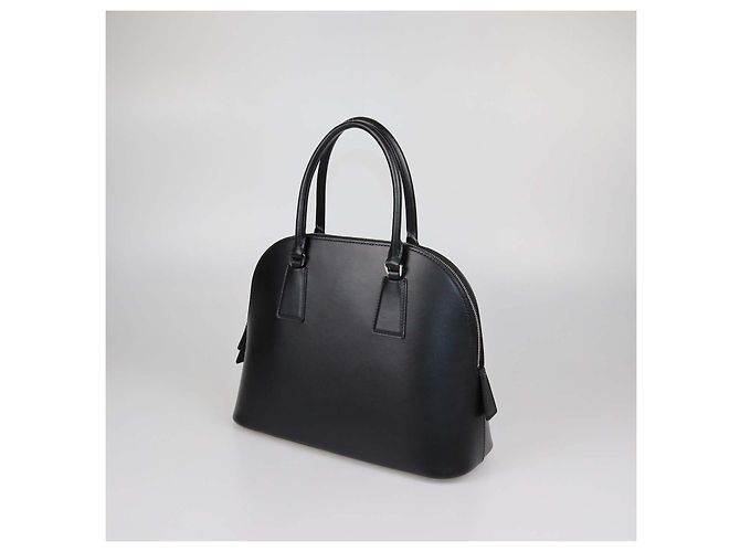 The Row Borsa Satchel Nina in pelle nera Nero - vista 3