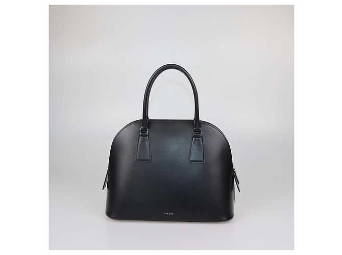 The Row Borsa Satchel Nina in pelle nera Nero - vista 4