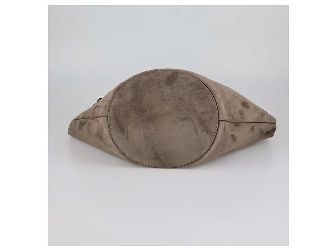 Khaite Borsa Hobo Lotus Medium in camoscio marrone - vista 5