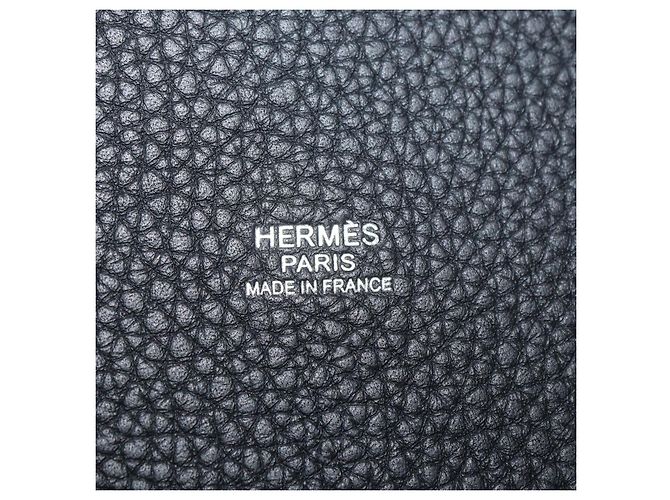 Hermès Borsa Hermes Picotin Lock 18 in pelle Clemence nera Nero - vista 6
