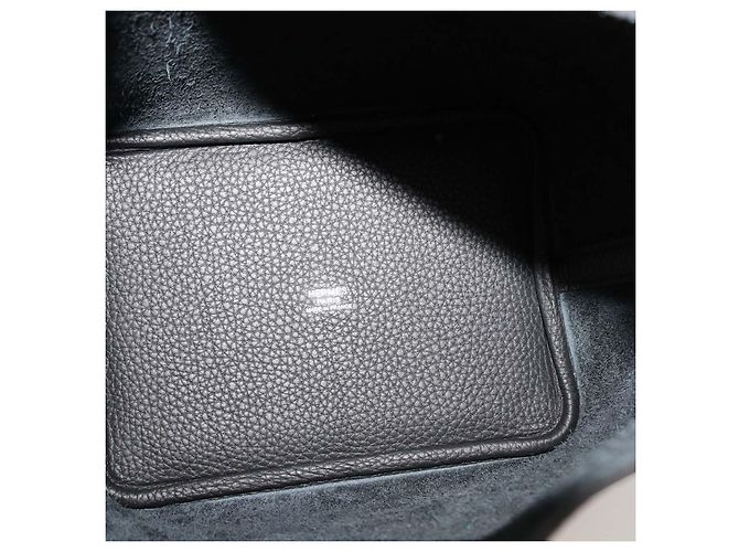 Hermès Borsa Hermes Picotin Lock 18 in pelle Clemence nera Nero - vista 7