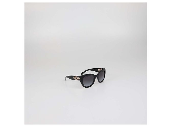 Bulgari Gafas de sol Cat Eye Bvlgari Black Gradient Crystal Negro - vista 2