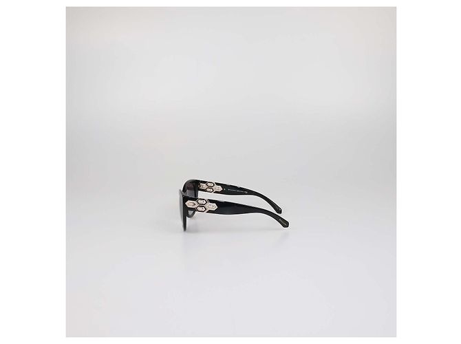 Bulgari Gafas de sol Cat Eye Bvlgari Black Gradient Crystal Negro - vista 4