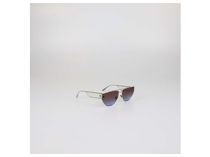 Gafas de sol Christian Dior Silver/Brown Gradient DiorClan2 Plata - vista 2