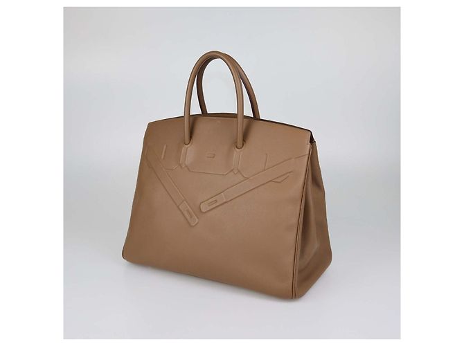 Hermès Borsa Hermes Alezan Swift Leather Shadow Birkin 35 - vista 2