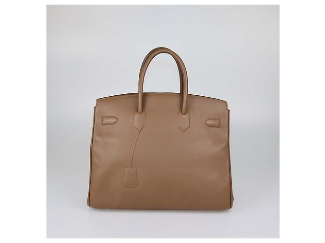 Hermès Borsa Hermes Alezan Swift Leather Shadow Birkin 35 - vista 3
