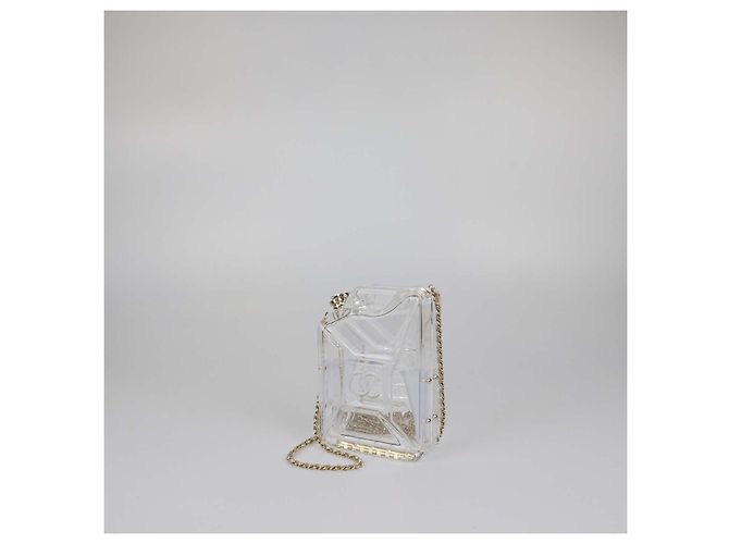 Borsa da sera Chanel Clear Plexiglass Dubai By Night Gas Can - vista 2